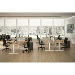 Quadrifoglio Schreibtisch Idea+ Tube, Eiche / Weiß, Maße: 180 X 80cm -Kerkmann-Shop eadd9fa491e0cf57311d97d2a670913b4b2d03ac schreibtisch quadrifoglio idea plus tube eiche weiss