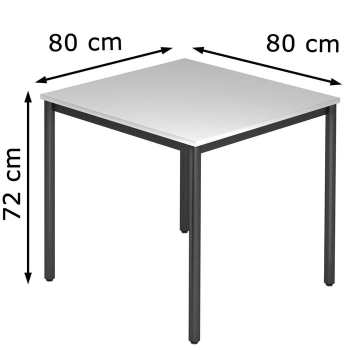Hammerbacher Besprechungstisch DR08, Rechteckig, 80 X 72 X 80cm, Lichtgrau / Schwarz 6 Hammerbacher Besprechungstisch DR08, Rechteckig, 80 X 72 X 80cm, Lichtgrau / Schwarz – Bild 4