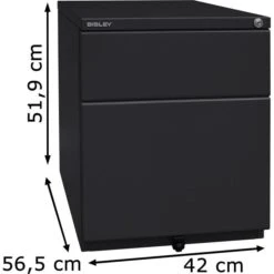 Bisley Rollcontainer OBA, Metall, Schwarz, Mit 1 Schub Und Hängeregistratur, Abschließbar -Kerkmann-Shop f0d18a3f0fd0ab2f563c503ea6d646ffbfb38802 rollcontainer bisley oba metall schwarz