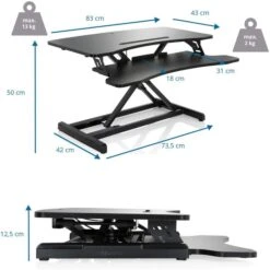 Kerkmann-Shop -Kerkmann-Shop f1a1b306c83afe9b05a64292ff8897e0653a8114 schreibtischaufsatz hjh office vm sa i schwarz