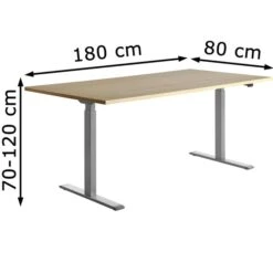 Topstar Schreibtisch E-Table,TTS18080GA, Elektrisch Höhenverst., 180 X 70-120 X 80cm, Ahorn 11 Topstar Schreibtisch E-Table,TTS18080GA, Elektrisch Höhenverst., 180 X 70-120 X 80cm, Ahorn -Kerkmann-Shop f80e96b74347f4726bad0ba42a8557e697b67231 schreibtisch topstar e table tts18080ga