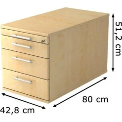 Hammerbacher Rollcontainer H-Serie TC30, Holz, Ahorn, Mit 4 Schüben, Abschließbar 11 Hammerbacher Rollcontainer H-Serie TC30, Holz, Ahorn, Mit 4 Schüben, Abschließbar -Kerkmann-Shop f9f760703ef89a8b8eb8ebaf8a3e15a5f507fec5 rollcontainer hammerbacher h serie holz ahorn
