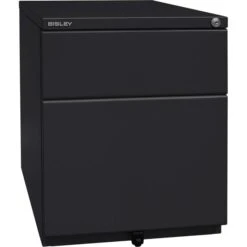 Bisley Rollcontainer OBA, Metall, Schwarz, Mit 1 Schub Und Hängeregistratur, Abschließbar