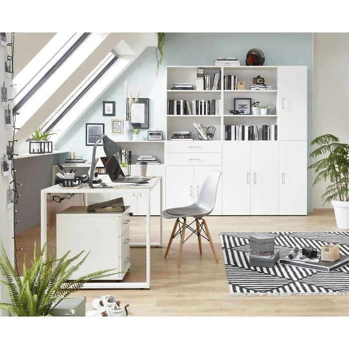 Röhr Sideboard Direct.office, Weiß, Mit Türen Und Regal, Maße: 120 X 107,2cm 4 Röhr Sideboard Direct.office, Weiß, Mit Türen Und Regal, Maße: 120 X 107,2cm – Bild 2